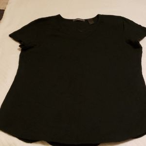 Liz Claiborne S/S Tee with stitched pattern  Large